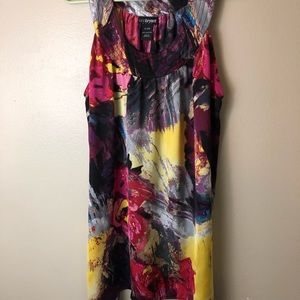 Lane Bryant Sleeveless Blouse Floral Print Plus Size Flowy Comfy Business Casual